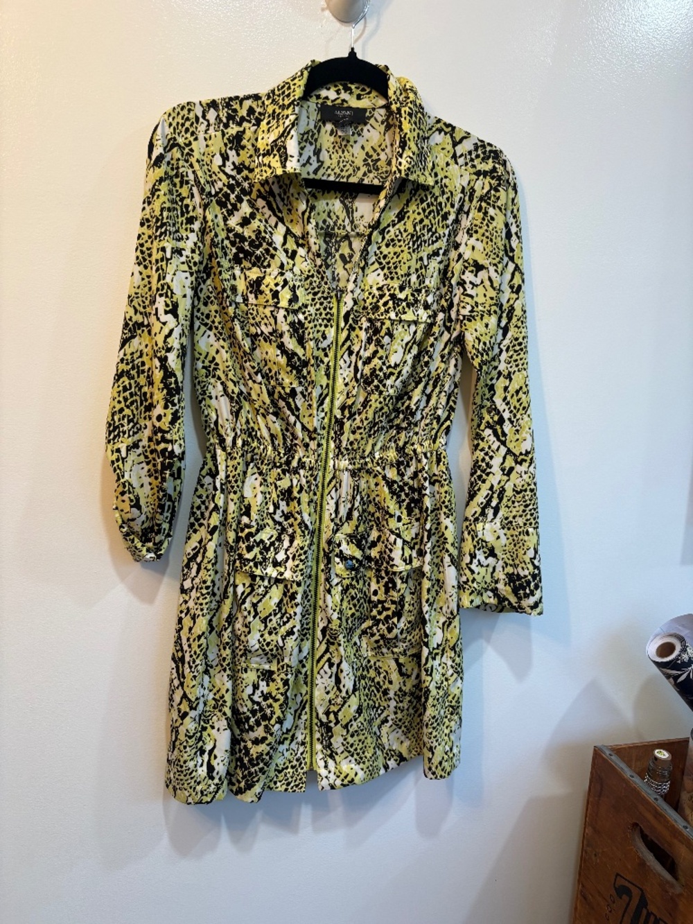 snake print dress